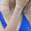 HONGGE 925 Sterling Silver Heart Birthstone Bracelet with Adjustable Chain – Personalized CZ Crystal Jewelry for Women - 2 of 4