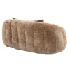 NicBex Fluffy Chenille Bean Bag Loveseat with 2 Pillows,High Resilience Foam Filled Lazy Loveseat Sofa for Adults,Gaming Sofa Accent Lounger - 2 of 4