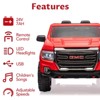 2-Seater Ride On Truck Car, 24V 7AH Licensed GMC Battery Powered Electric Vehicle with Remote Control - 4 of 4
