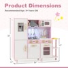 Infans Kids Kitchen Playset w/ Apron Stoves Hood Oven Ice Maker Microwave Telephone - 2 of 4
