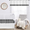 Sweet Jojo Designs Window Valance Treatment 54in. Hotel White and Black - 2 of 4