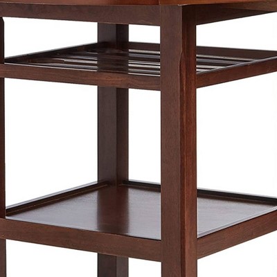 Cherry Wood Round Extendable Counter Height Table