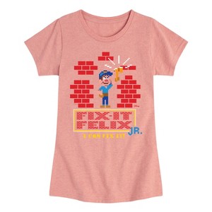Girls' - Disney - I Can Fix It Felix Fitted Short Sleeve Graphic T-Shirt - 1 of 4