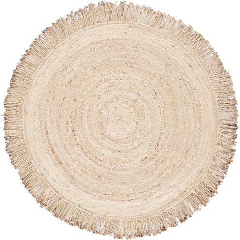 Braided Brd259 Hand Braided Area Rug - Beige - 5' Round - Safavieh ...