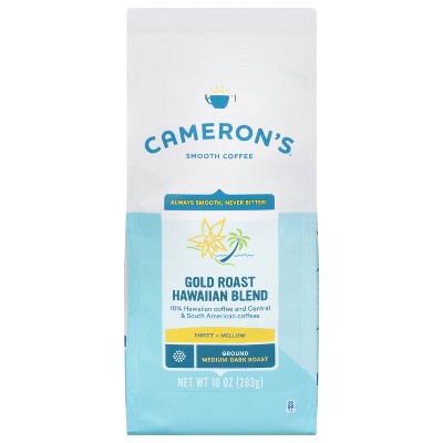 Cameron's coffee Gold Roast Hawaiian Ground - Case of 6 - 10 oz