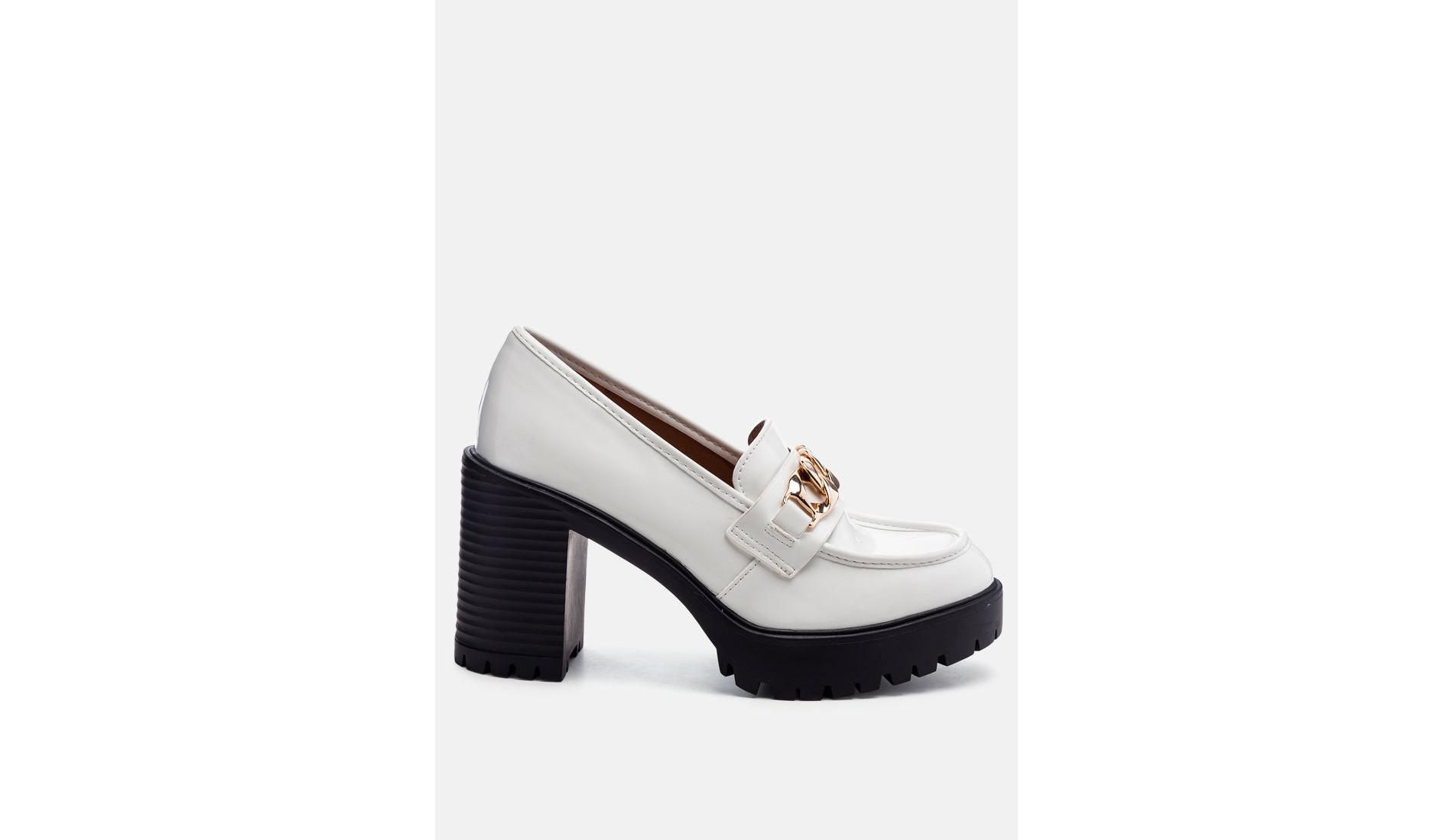 Sachs Block Heeled Chunky Loafers