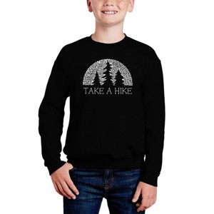 LA Pop Art Nature Lover - Boy's Word Art Crewneck Sweatshirt - 1 of 3