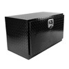 30" Truck Bed Tool Box, Heavy Duty Aluminum Truck Bed Toolbox, Stripes Tread Pattern RV Storage Organizer Tool Box with Lock Keys Waterproof black - 2 of 4
