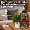 Sunnydaze Outdoor 3-in-1 Adjustable Height Tiki Face Patio and Lawn Torch Light Set - 3 of 4
