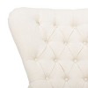 Brayden Contemporary Wingback - SFV5013A - Off White - Safavieh Couture - 3 of 4