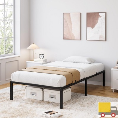 Garvee Metal Platform Bed Frame with Heavy Duty Steel Slats,Noise-Free,Reinforced Center Support,Under-Bed Storage Space,No Box Spring Needed