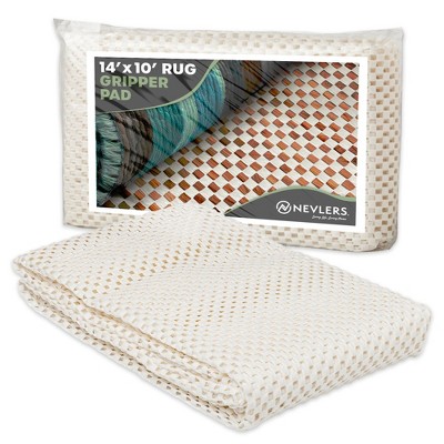 Nevlers White Non Slip Rug Pad for Hard Surface Flooring