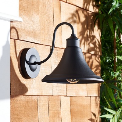 Graylyn Black Steel Outdoor Wall Sconce Set of 2