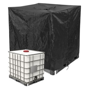 Unique Bargains Oxford Cloth Waterproof Dustproof Weather Resistant IBC Tote Cover 275 Gallon 1 Pc - 1 of 3