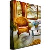 Trademark Fine Art -Michelle Calkins 'Wicker Chair and Cyclmen' Canvas Art - 2 of 2