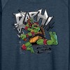 Women's - Teenage Mutant Ninja Turtles - Raphael Going In Loud Lightweight French Terry Wide Neck Long Sleeve Shirt - 2 of 4