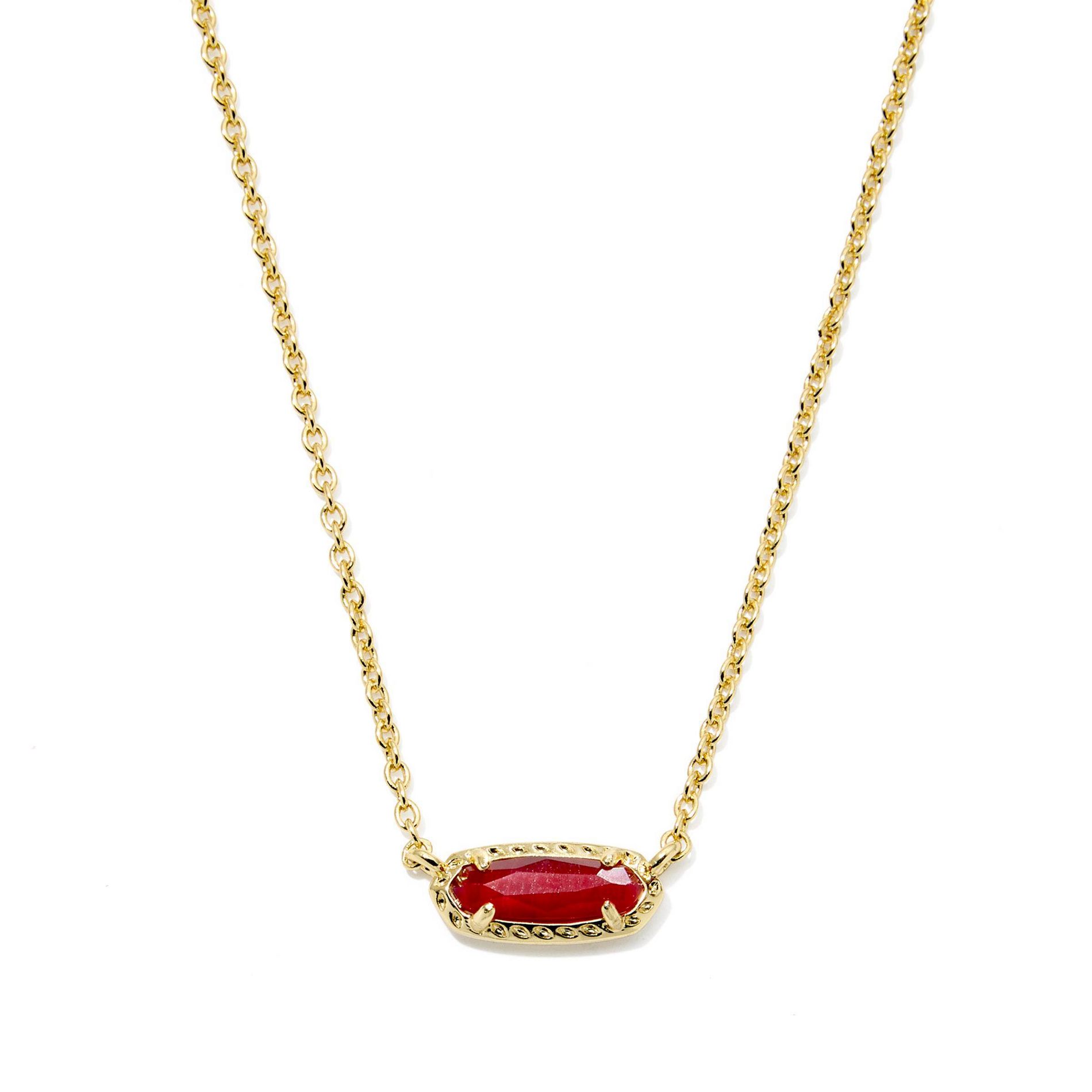 Kendra Scott Emma Pendant Necklace - Red Tigers Eye