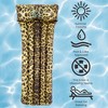 Pool Central 66.5" Inflatable Leopard Print Pool Mattress Float with Built In Pillow - 4 of 4