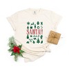 Santa Christmas Icons - Womens Garment Dyed Tee - 2 of 4