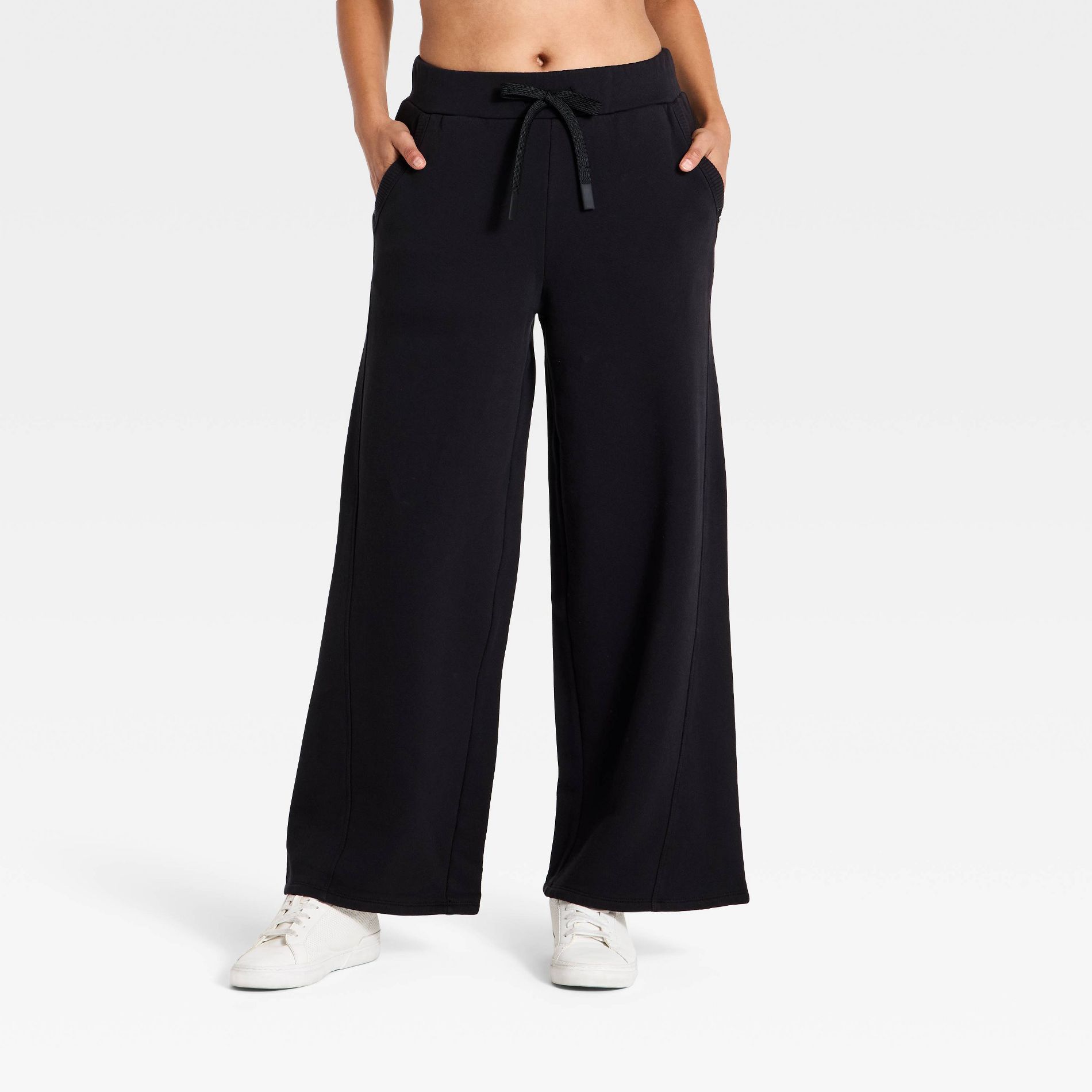 Women's Active Wide Leg Heavyweight French Terry Pants - JoyLab™