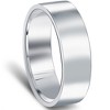 Pompeii3 10k White Gold 6mm Flat Comfort Fit High Polished Wedding Band Mens Ring - 3 of 4