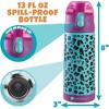 Bentology Cheetah Lunch Bag Set w Paw Print Ice Pack & Water Bottle - Hot or Cold Food for Hours - Perfect Lunchbox Kit for Kids Back To School - 2 of 4