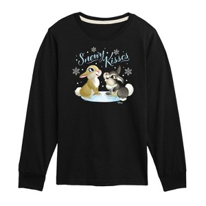 Boys' - Disney - Christmas - Snowy Bunny Kisses Long Sleeve Graphic T-Shirt - 1 of 4