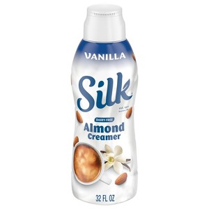 Silk Vanilla Almond Creamer - 32 fl oz (1qt) Bottle - 1 of 4