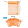 Unique Bargains Moon Star Printed Drawstring Mini Gift Candy Christmas Organza Bags 50 Pcs - 2 of 4