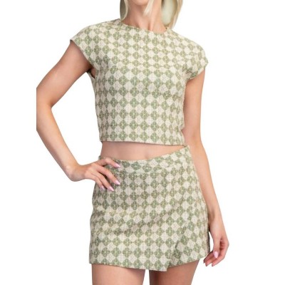 Women's Gabby Geometric Skort Set - GLAM