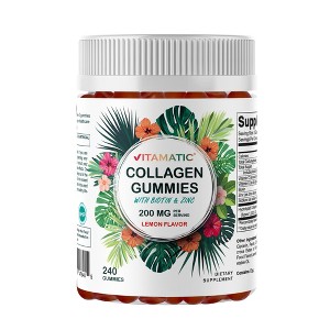 Hydrolyzed Collagen Gummies with Vitamin C, Zinc and Biotin, 200 mg per serving - 240 Gummies - 1 of 4