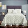 Charleston 100% Cotton Soft & Plush Chenille Tufted Diamond Pattern Unique Luxurious Bedspread & Sham Set, All-Season, Machine Washable Coverlet Set - 3 of 4