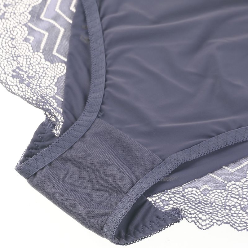 Agnes Orinda Women's Plus Size Underwire Push-Up Lace Trim Adjustable Straps Comfort Bra and Panty Set, 4 of 4