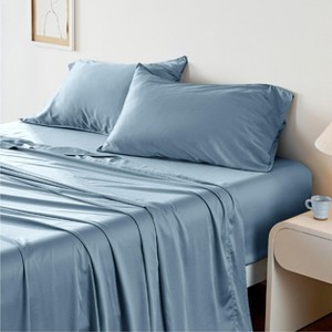 Cooling Sheets - Lyocell Cotton Sheet Set, GentleSoft™, Silky & Breathable Eucalyptus Bed Sheets with Deep Pocket - 1 of 4