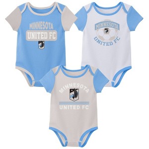 MLS Minnesota United FC Infant Boys' Infant Boys' 3pk Bodysuit - 1 of 4
