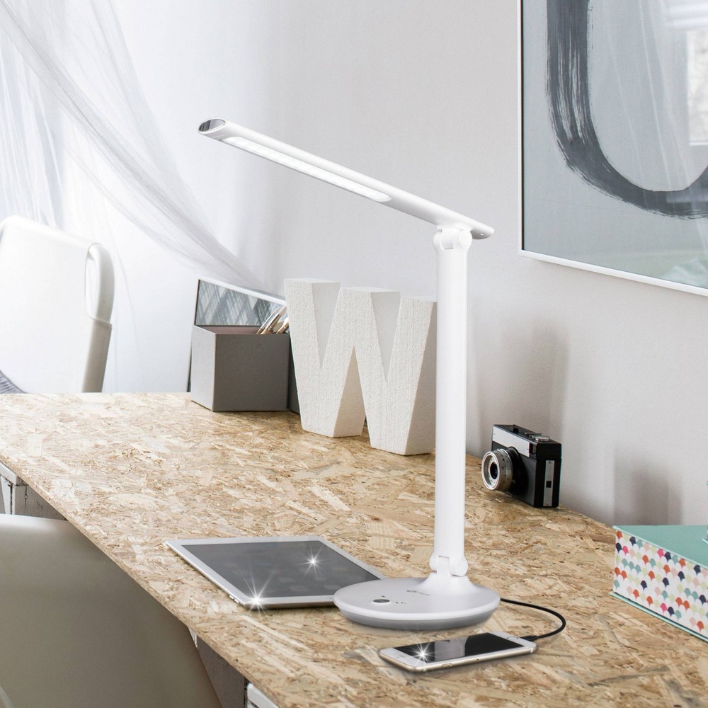 Emerge Sanitizing Desk Lamp with USB Charging (Includes LED Light Bulb) - OttLite