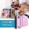DOMETOUR Front Door Reinforcement Lock, Childproof Safety Latch for Inward Swinging Doors, High Flip Guardian for Home & Apartment - 4 of 4