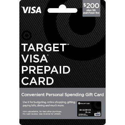 Visa Prepaid Card 200 6 Fee Target