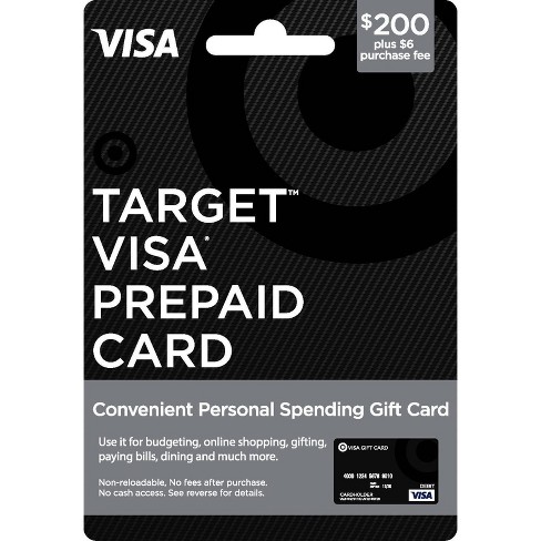 Visa Prepaid Card - $200 + $6 Fee : Target