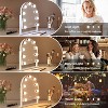 Makeup Mirror with Lights, Lighted Makeup Mirror, 3 Color Modes, Dimmable Light,360° Rotation. - 3 of 4