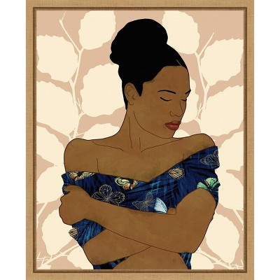Amanti Art Beauty II by Alonzo Saunders Canvas Wall Art Print Framed 16 x 20-in.