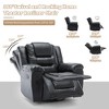 PU Manual Home Theater Recliner Chair with 360¡ã Swivel, Rocking Function and Wide Armrests for Living Room & Bedroom - 3 of 4