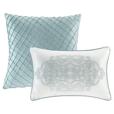 Blue Queen Cotton Jacquard 12-Piece Bedspread Set