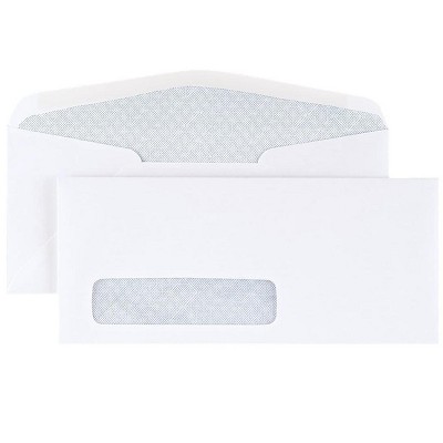 MyOfficeInnovations Gummed Security Tinted Business Env. 4 1/8" x 9 1/2" White Wove 500/BX 918161