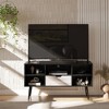 RealRooms Grafton TV Stand for TVs up to 55", Black Oak - 3 of 4