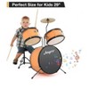 Coucheta 3-Piece Junior Drum Sets - Beginner Kits with Snare, Cymbal, Sticks & Seat - for Kids and Beginners - 2 of 4