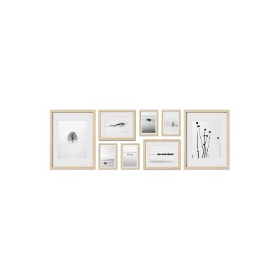 Haus and Hues Mayfair Gallery Wall Frame Set with Real Glass and Mat