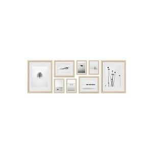 Haus and Hues Mayfair Gallery Wall Frame Set with Real Glass and Mat - 1 of 4