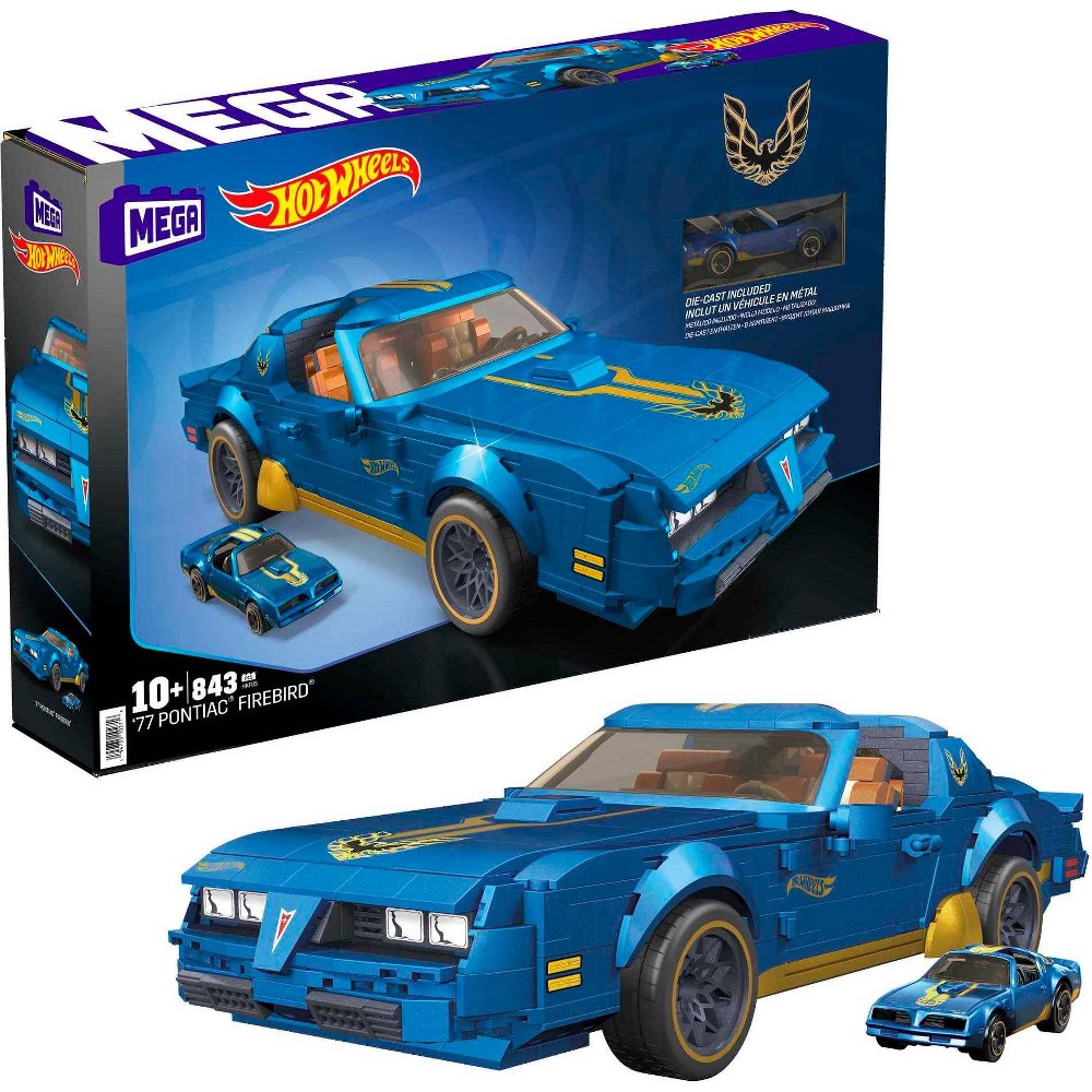 MEGA Hot Wheels 77 Pontiac Firebird Collectible Building Set 844 pc BrickSeek