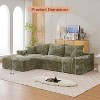Modular L-Shaped Cloud Sofa – 110" Convertible Chenille Sectional w/Ottomans, Washable & No Assembly - 3 of 4